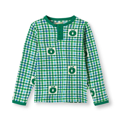 Wagener long-sleeved blouse with apples
