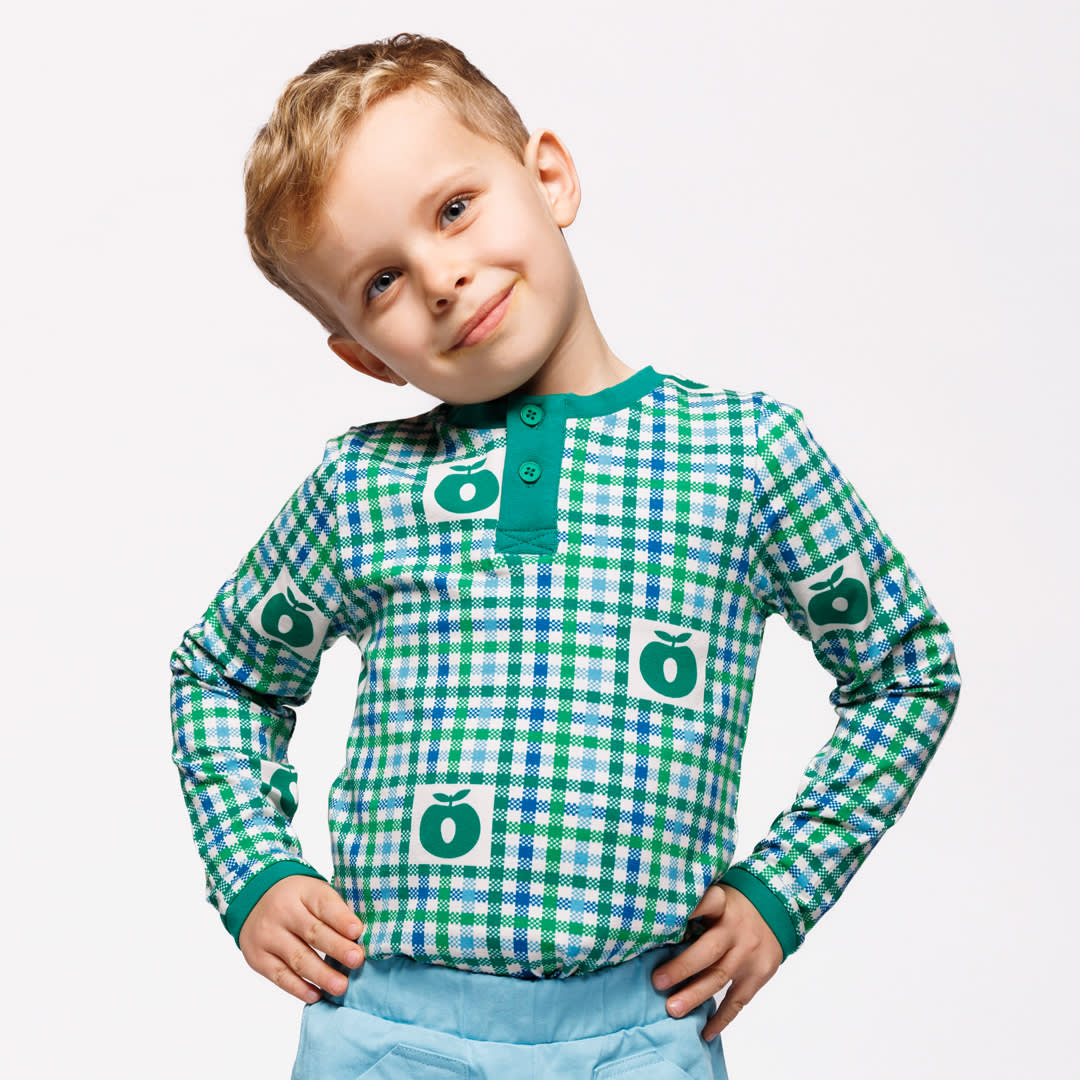 Wagener long-sleeved blouse with apples