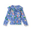 Pinova langærmet bluse med fugle og blomster