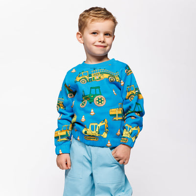 Yapeen sweatshirt with vehicles