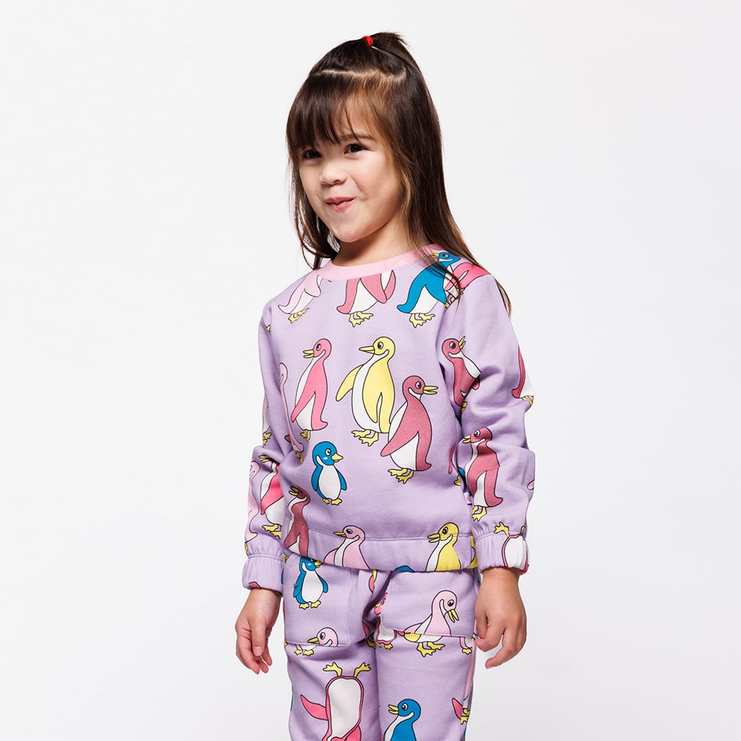 Yapeen sweatshirt med pingviner