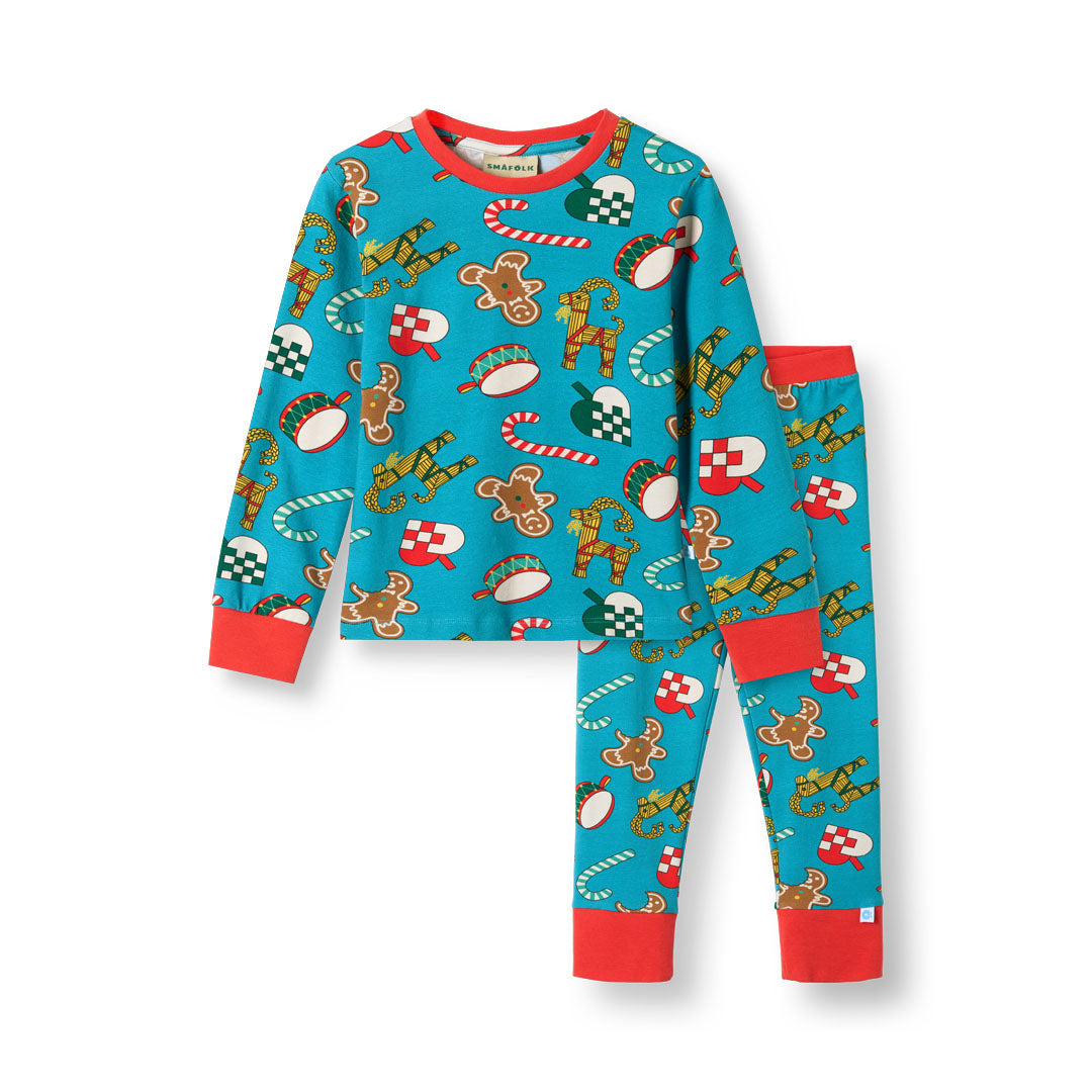 Jubilee nightwear with Christmas decorations