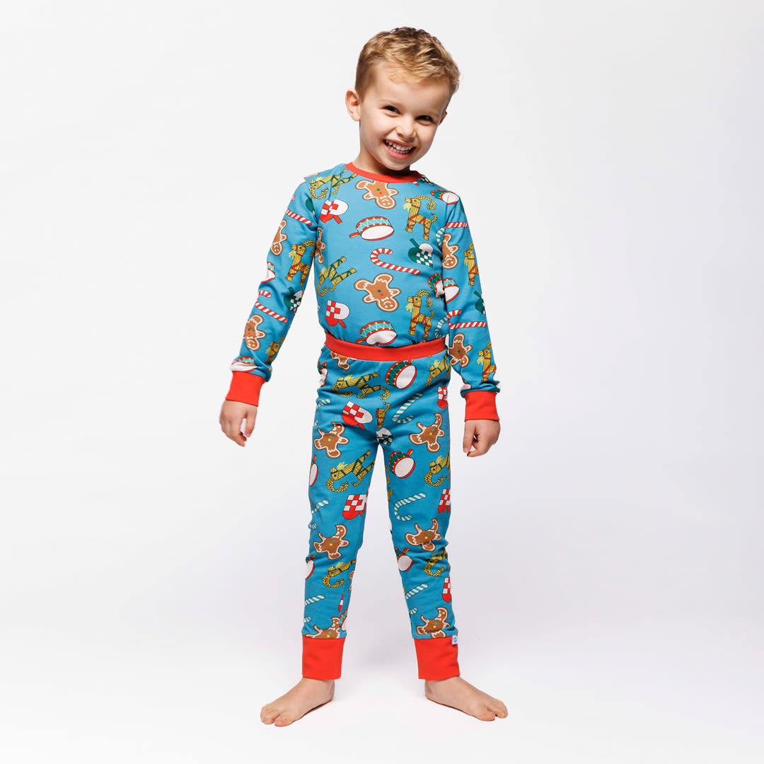 Jubilee nightwear with Christmas decorations
