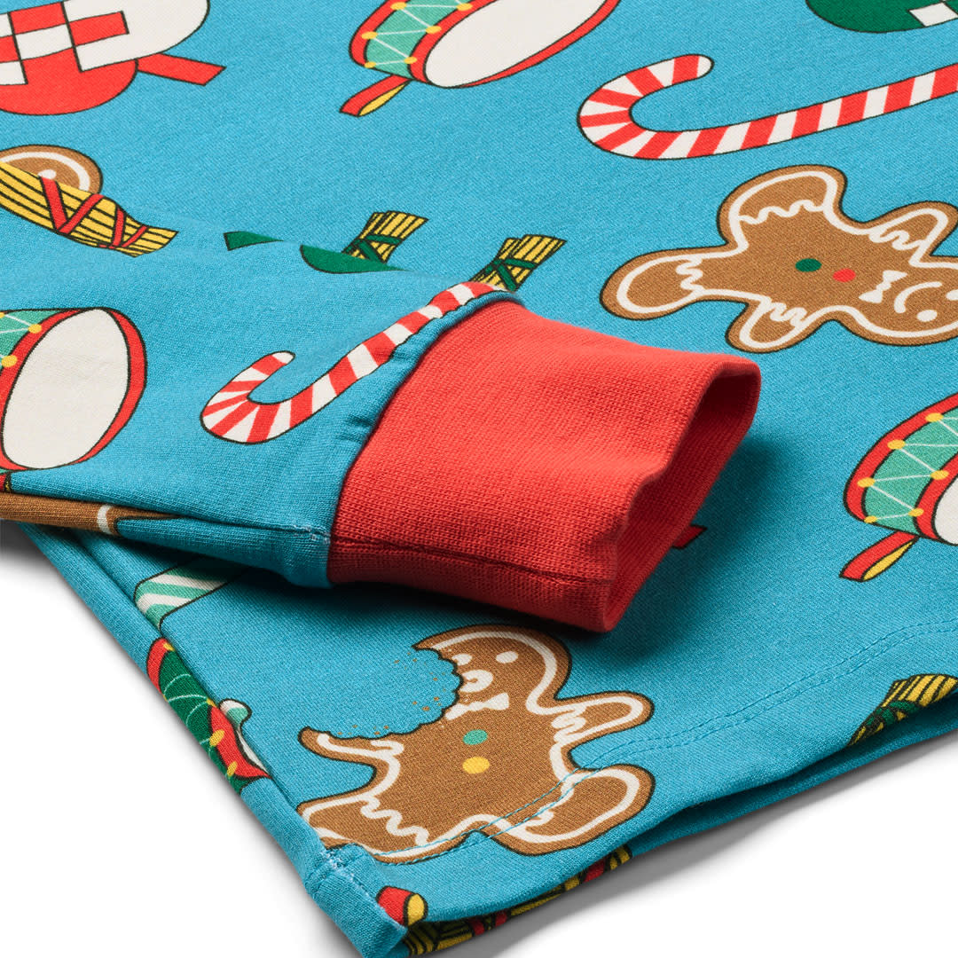 Jubilee nightwear with Christmas decorations