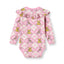 Paula Red long-sleeved bodysuit with teddy bears