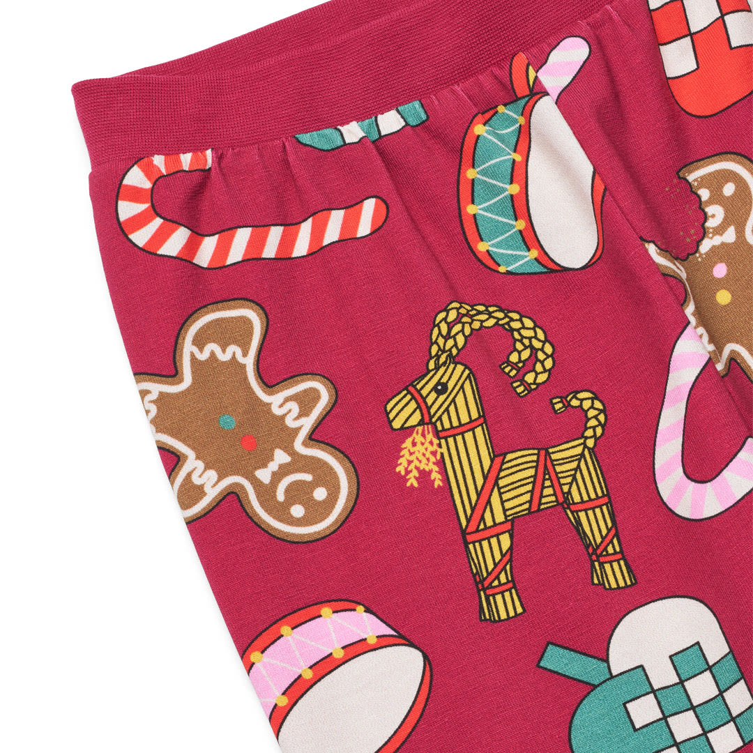 Jubilee nightwear with Christmas decorations