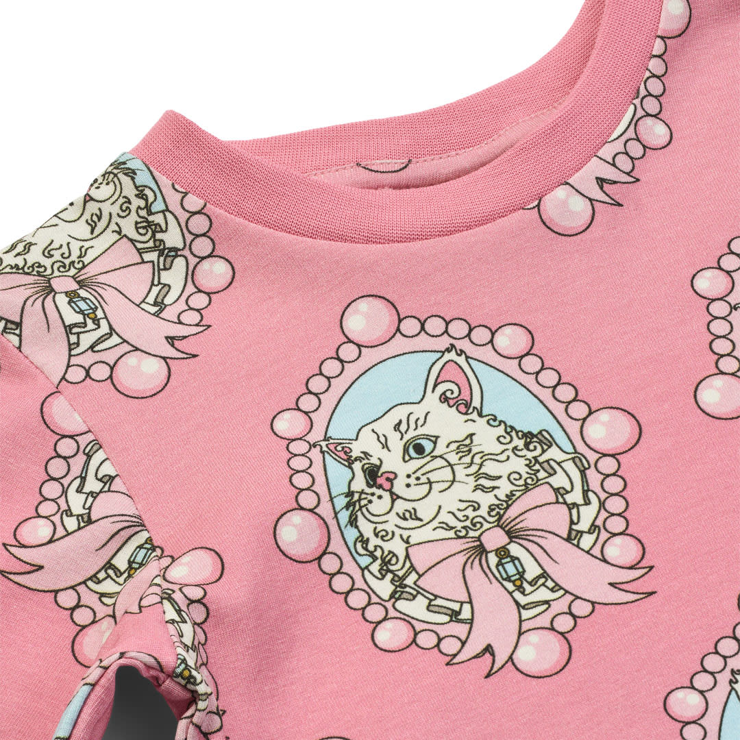 Elstar long-sleeved blouse with cats