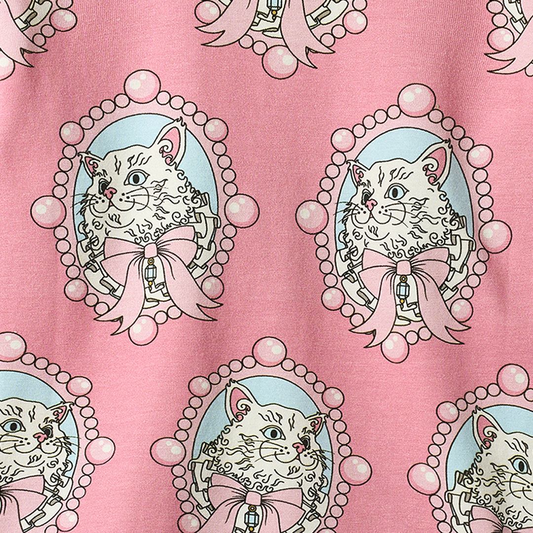 Elstar long-sleeved blouse with cats