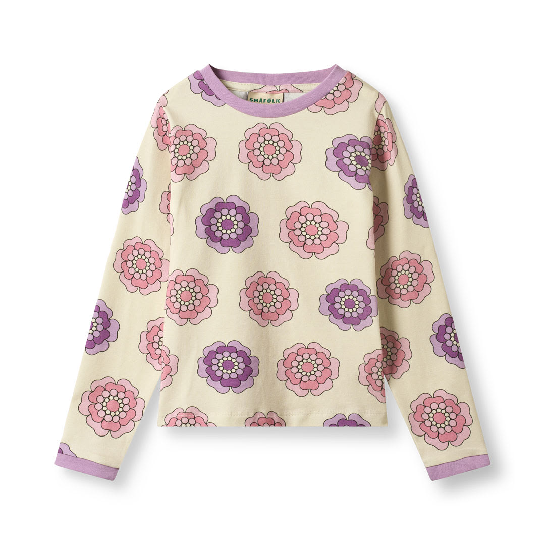 Elstar langærmet bluse med blomster