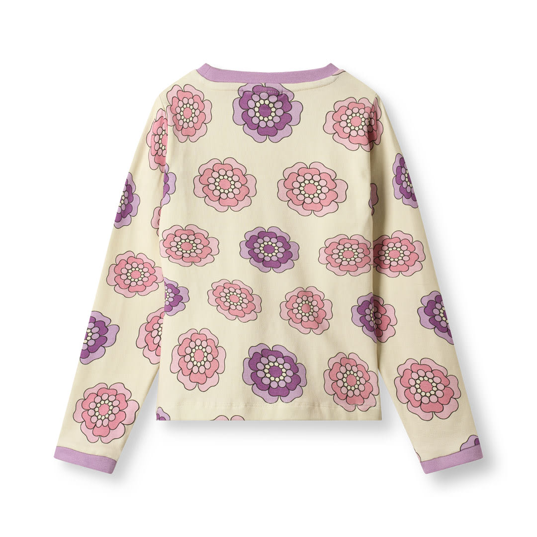 Elstar langærmet bluse med blomster