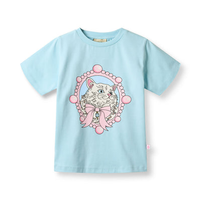 Gala t-shirt med kat