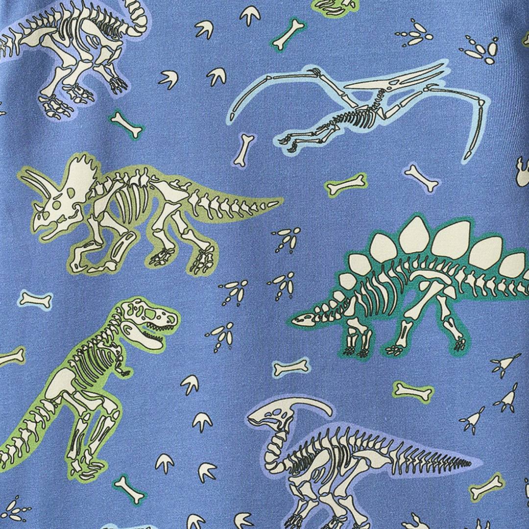 Gala langærmet bluse med dinosaurer