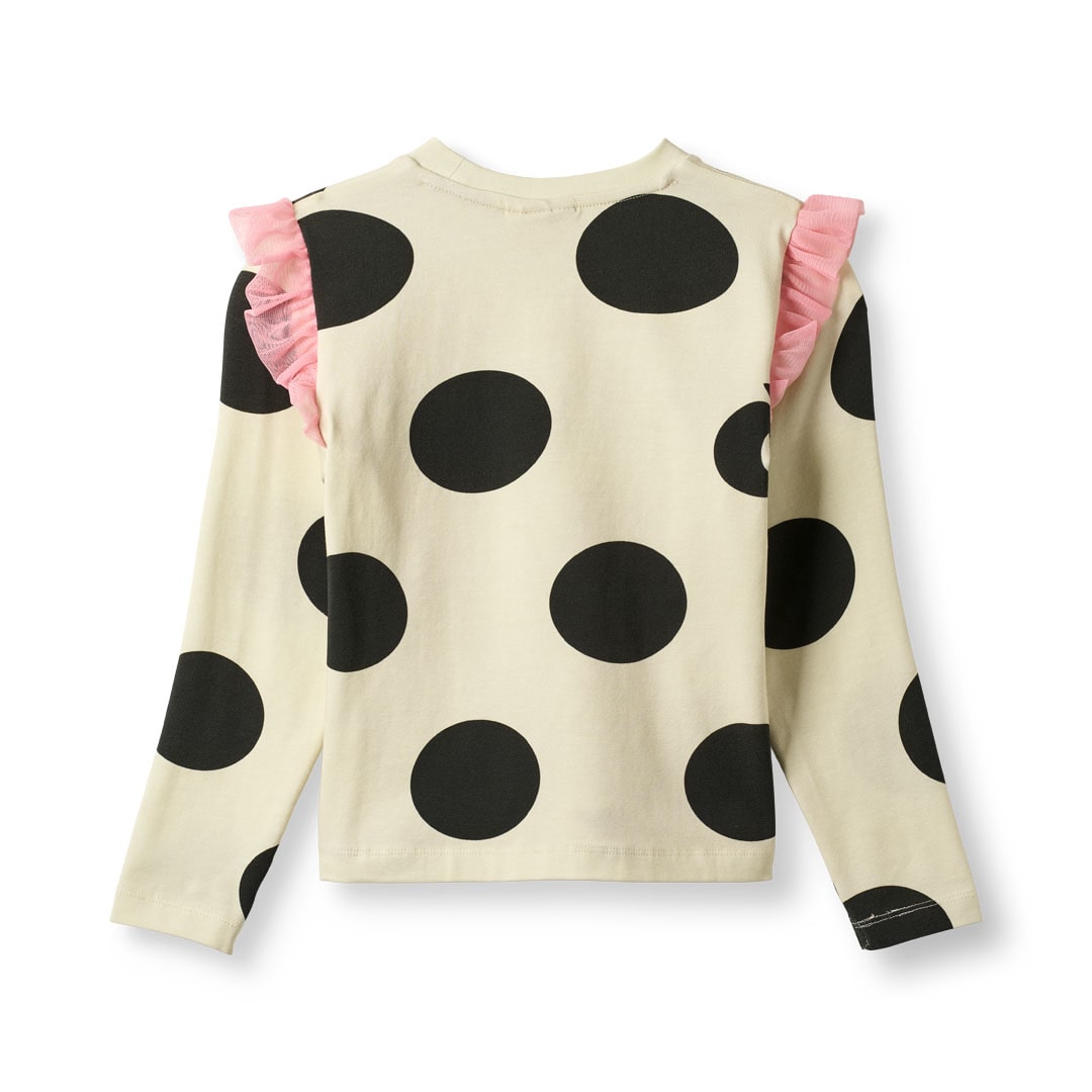 Regent long-sleeved polka dot blouse
