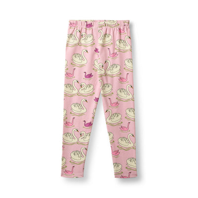 Gala leggings med svaner