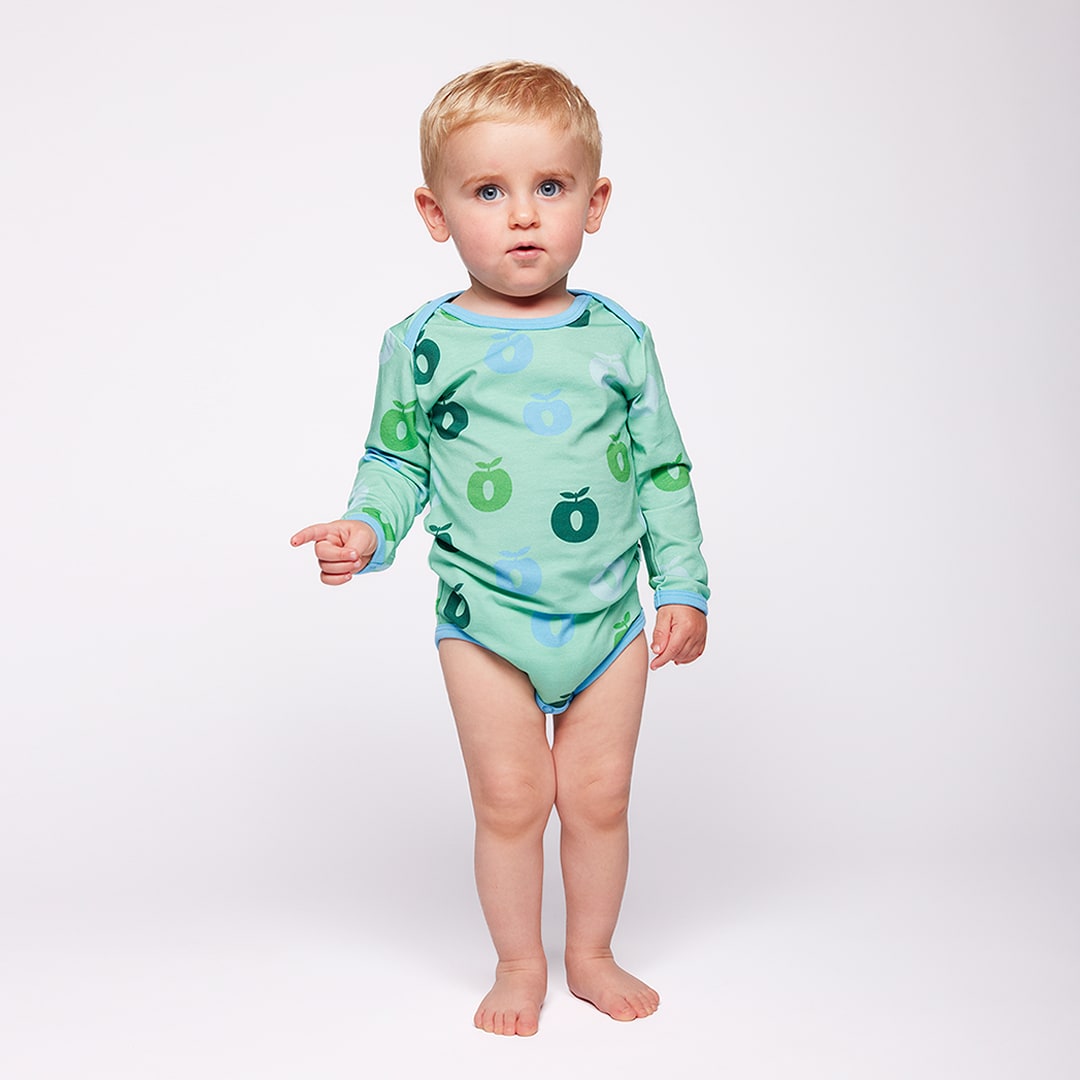 Ulm long-sleeved apple bodysuit