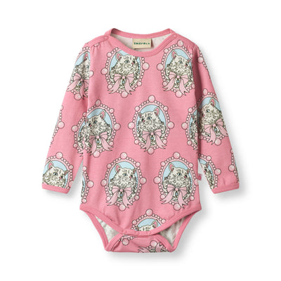 Elstar langærmet body med katte