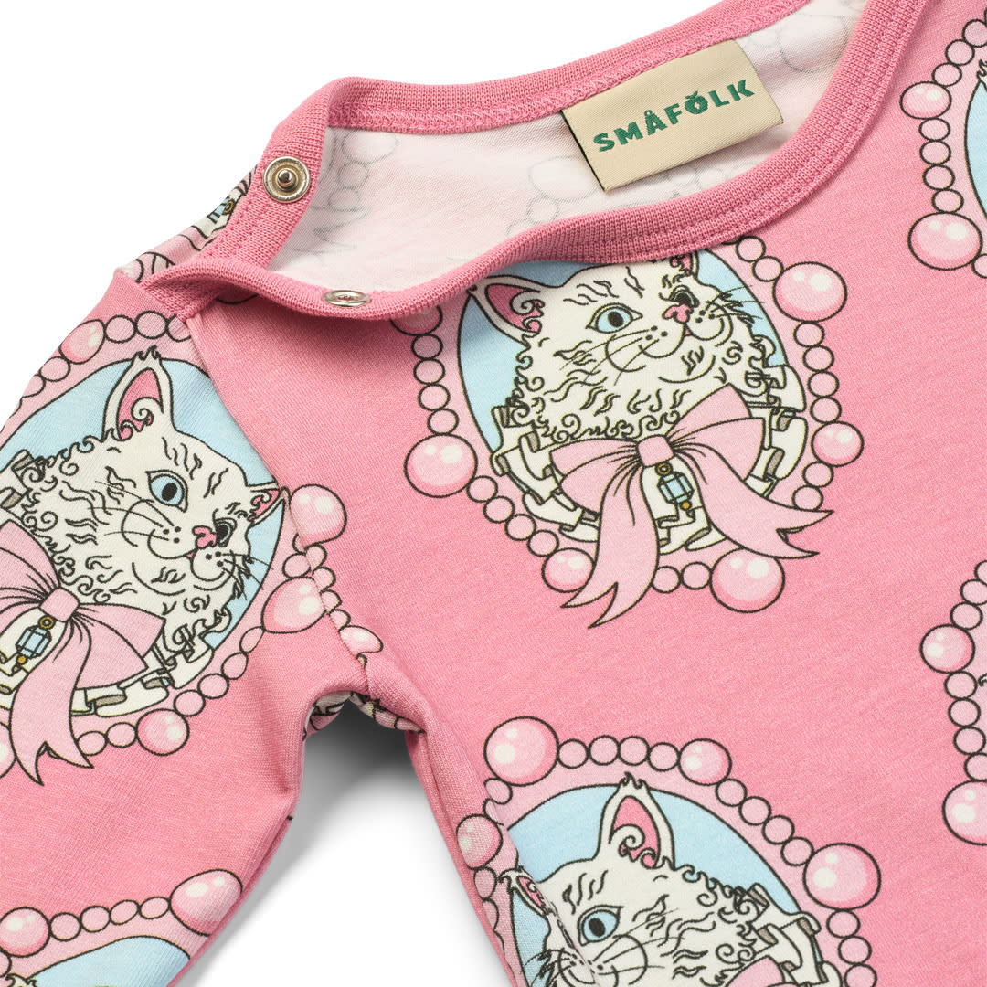 Elstar long-sleeved bodysuit with cats