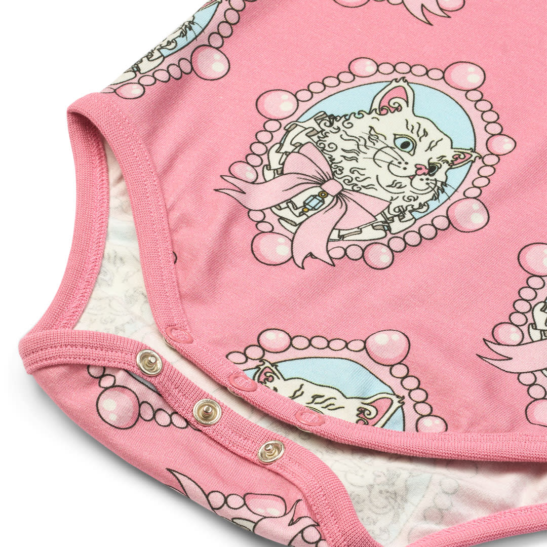Elstar long-sleeved bodysuit with cats