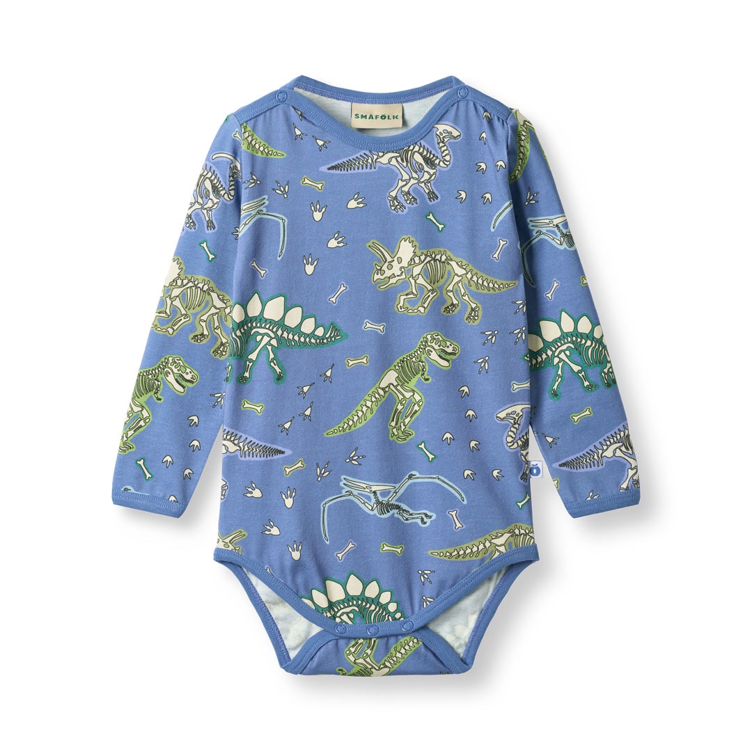 Elstar langærmet body med dinosaurer