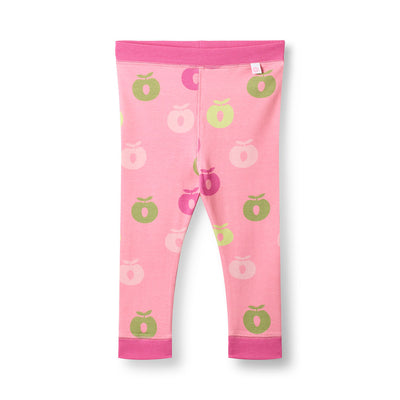 Elstar leggings til baby med æbler
