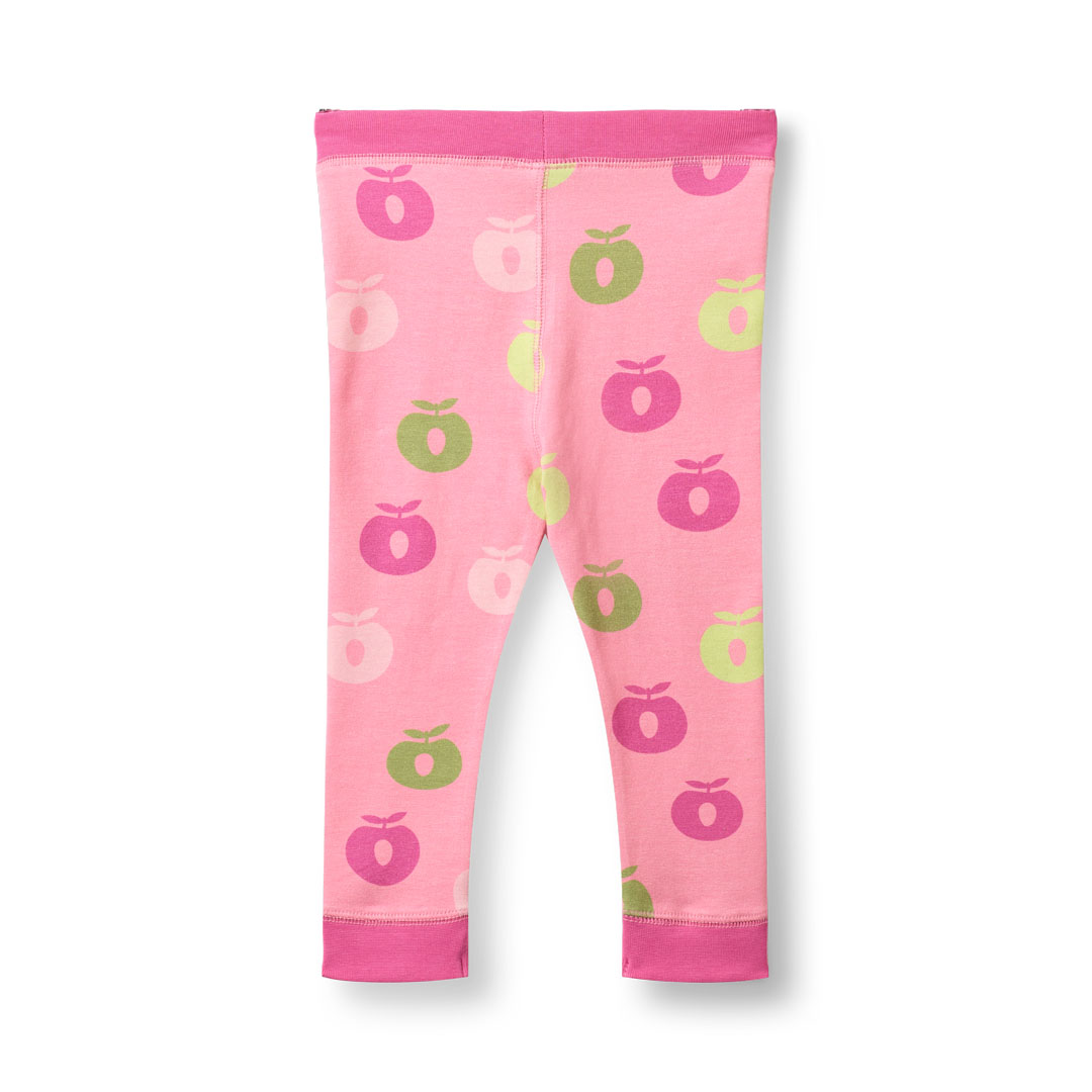 Elstar leggings til baby med æbler