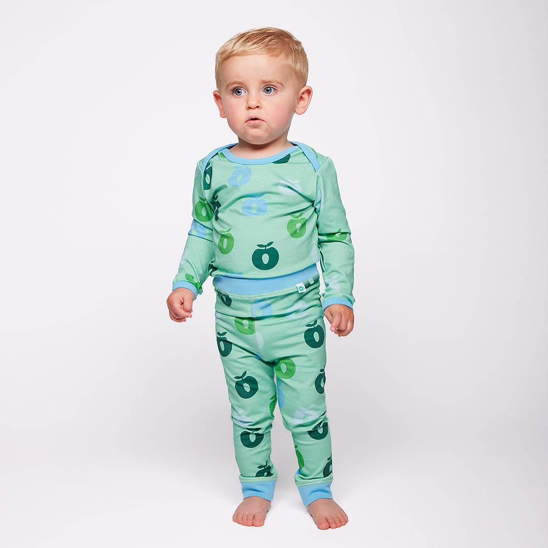 Elstar leggings til baby med æbler