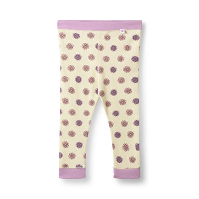 Elstar leggings til baby med blomster