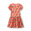 Rubinette short-sleeved dress with cherries