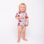 Elstar short-sleeved ladybug bodysuit