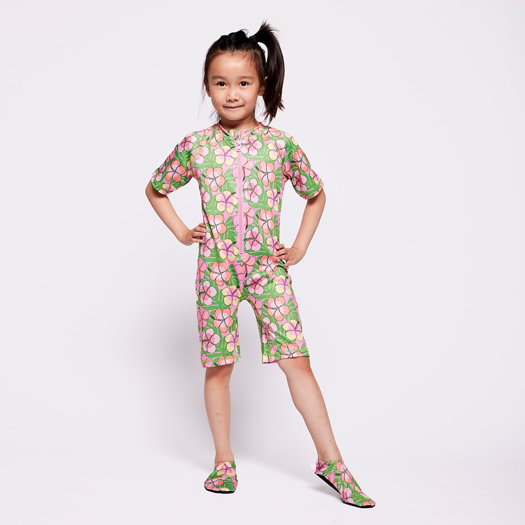 UV50 floral swimsuit