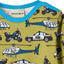 Elstar long-sleeved bodysuit with police car print