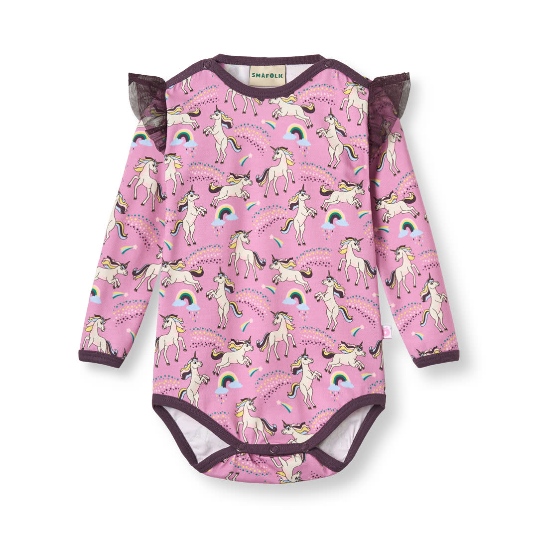 Regent long-sleeved unicorn bodysuit