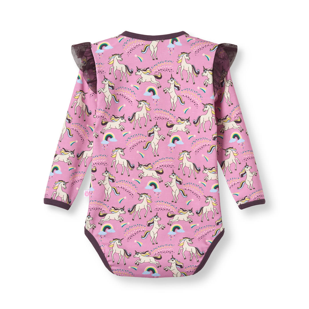 Regent long-sleeved unicorn bodysuit