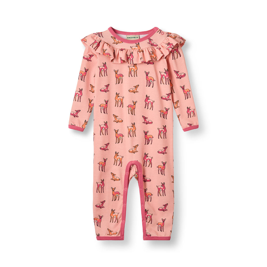 Paula Red long-sleeved bodysuit with deer
