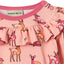 Paula Red long-sleeved bodysuit with deer