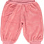 Velour Baby trousers with wide ribbing