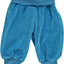 Velour Baby trousers with wide ribbing