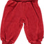 Velour Baby trousers with wide ribbing