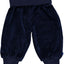 Velour Baby trousers with wide ribbing