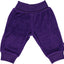 Velour Baby trousers with wide ribbing