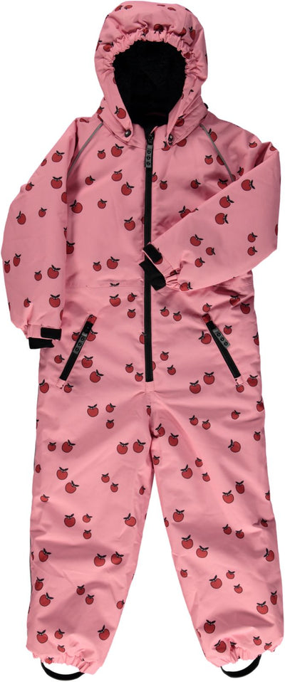 Snowsuit with single zip and Apples