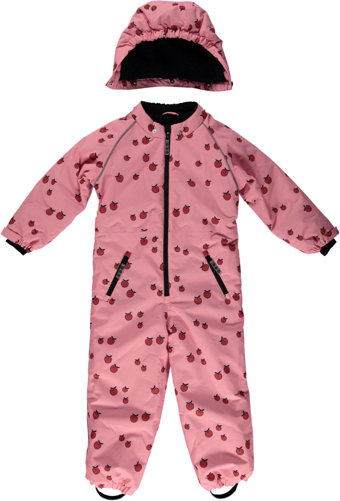 Snowsuit with single zip and Apples