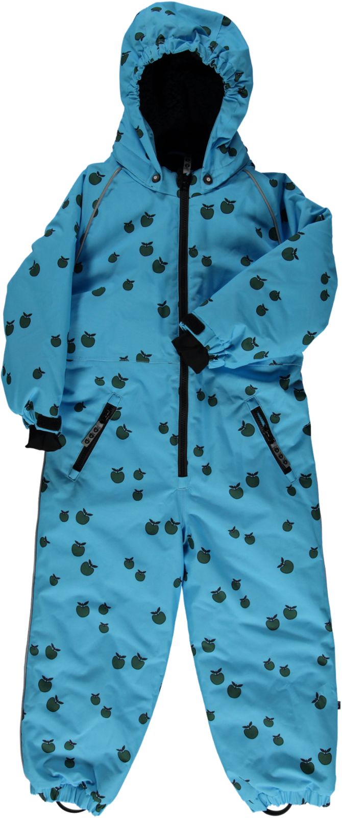 Snowsuit with single zip and Apples