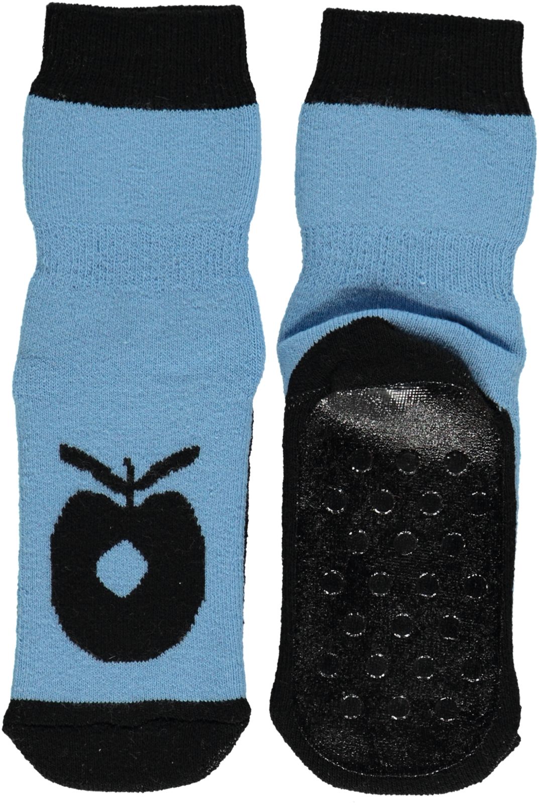 Anti-slip ankle sock with large apple