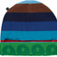 Vendbar beanie med striber og æbler
