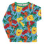 Long-sleeved blouse with vegetables