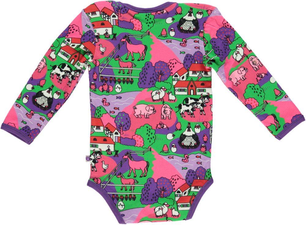 Long-sleeved farm bodysuit