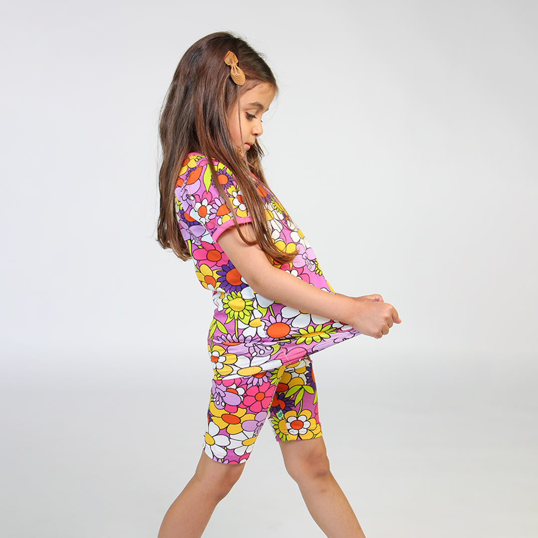 Floral cycling shorts