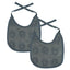 2-pack small bib with apples