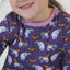 Long-sleeved top with badger and squirrel